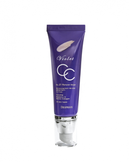 Deoproce СС крем для лица Violet CC SPF 50+ PA+++, 50 г