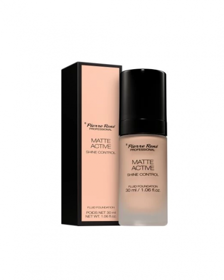 Pierre Rene Fond de ten fluid mat Matte Active Fluid Foundation, 30 ml