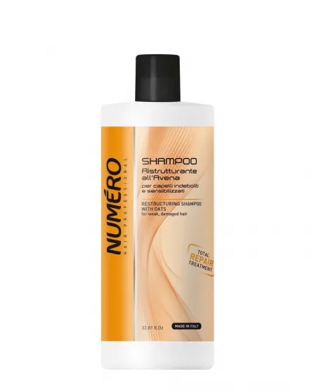 Brelil Восстанавливающий шампунь для волос с экстрактом овса Numero Restructuring Shampoo with Oats