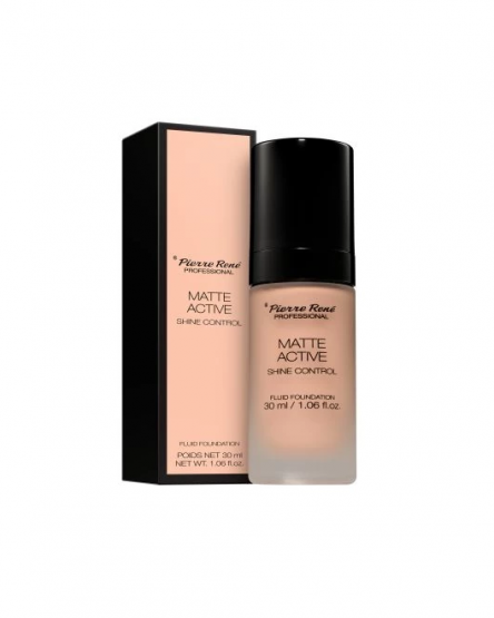 Pierre Rene Fond de ten fluid mat Matte Active Fluid Foundation, 30 ml