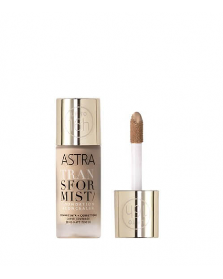  Astra Fond de ten pentru față Transformist Foundation+Concealer, 18 ml