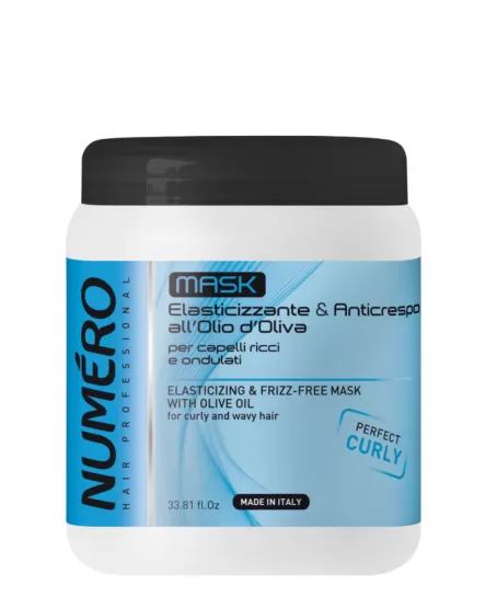 Brelil Mască pentru păr creț cu ulei de măsline Numero Elasticizing Mask