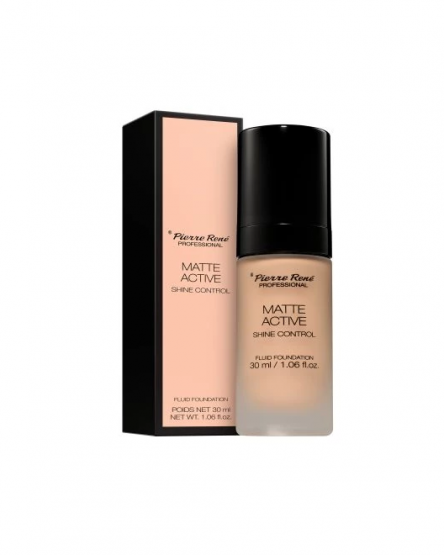 Pierre Rene Fond de ten fluid mat Matte Active Fluid Foundation, 30 ml