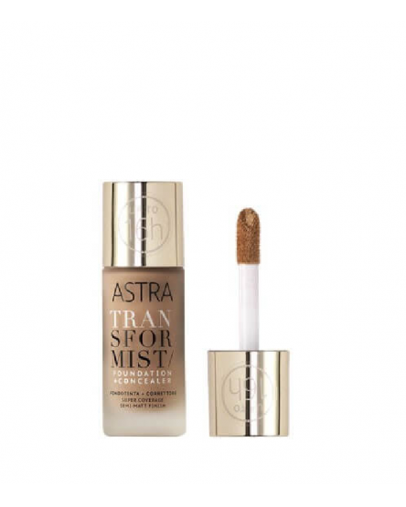  Astra Fond de ten pentru față Transformist Foundation+Concealer, 18 ml
