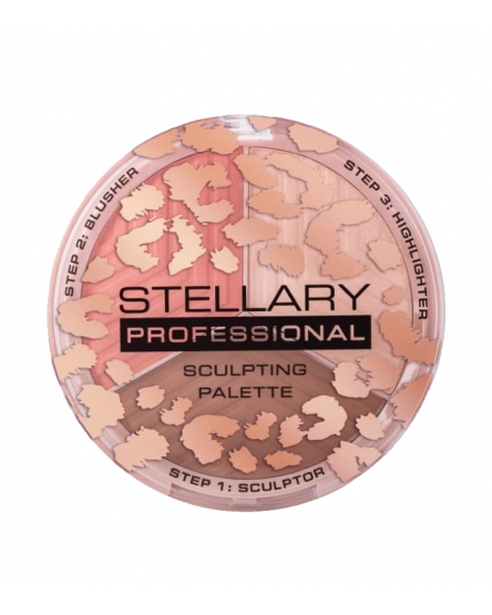 Stellary Палетка для контуринга Sculpting Palette 3 in 1, 11.4 г