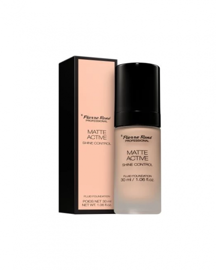 Pierre Rene Fond de ten fluid mat Matte Active Fluid Foundation, 30 ml