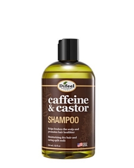 Difeel Șampon pentru creșterea rapidă a părului Caffeine and Castor, 355 ml
