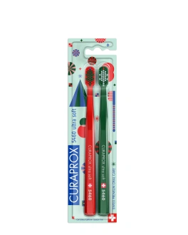 CURAPROX Набор зубных щеток CS 5460 Duo Christmas Edition 2025, 2 шт