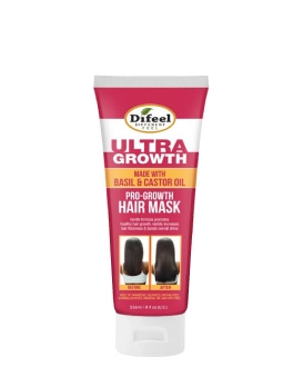 Difeel Mască pentru păr Ultra Growth Basil and Castor Oil, 236 ml