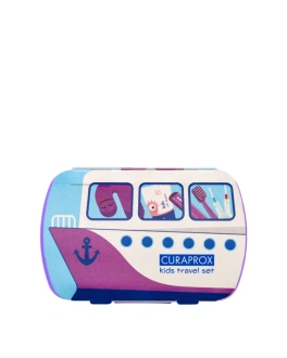 CURAPROX Kids Set de călătorie pentru copii Purple, 3 buc