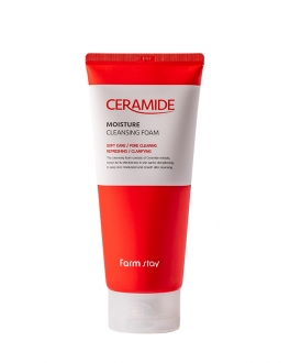 Farmstay Spumă de curățare hidratantă Ceramide Moisture, 180 ml 