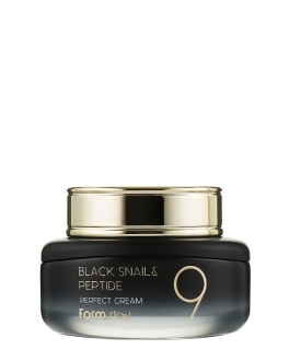 FarmStay Омолаживающий крем для лица Black Snail and Peptide 9, 55 мл