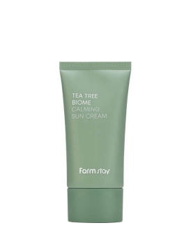 FarmStay Солнцезащитный крем Tea Tree Biome Calming SPF 50+ PA++++, 50 г